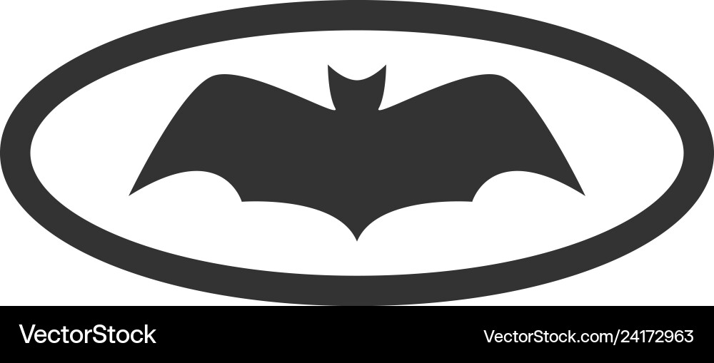 Bat animal icon design template isolated Vector Image