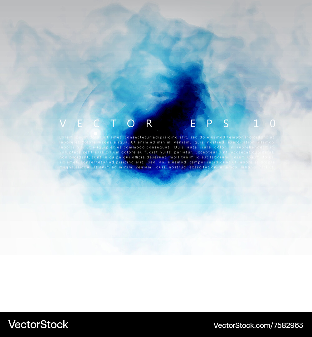 Blue cloud Royalty Free Vector Image - VectorStock