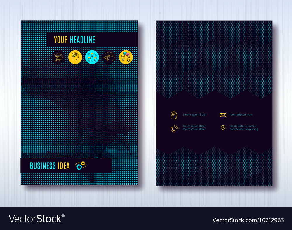 Business brochure template layout cover design