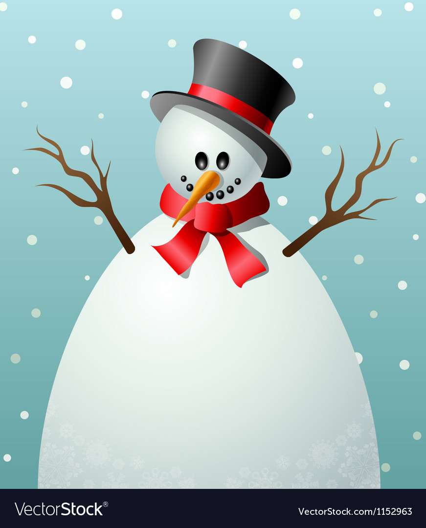 Cartoon Snowman Text Frame Royalty Free Vector Image Cartoon Snowman Text Frame Vector Image