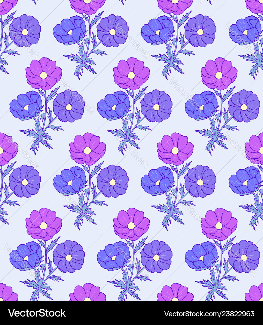 Floral seamless pattern Royalty Free Vector Image