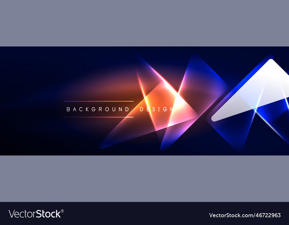 Neon lights hacking geometric background virtual Vector Image