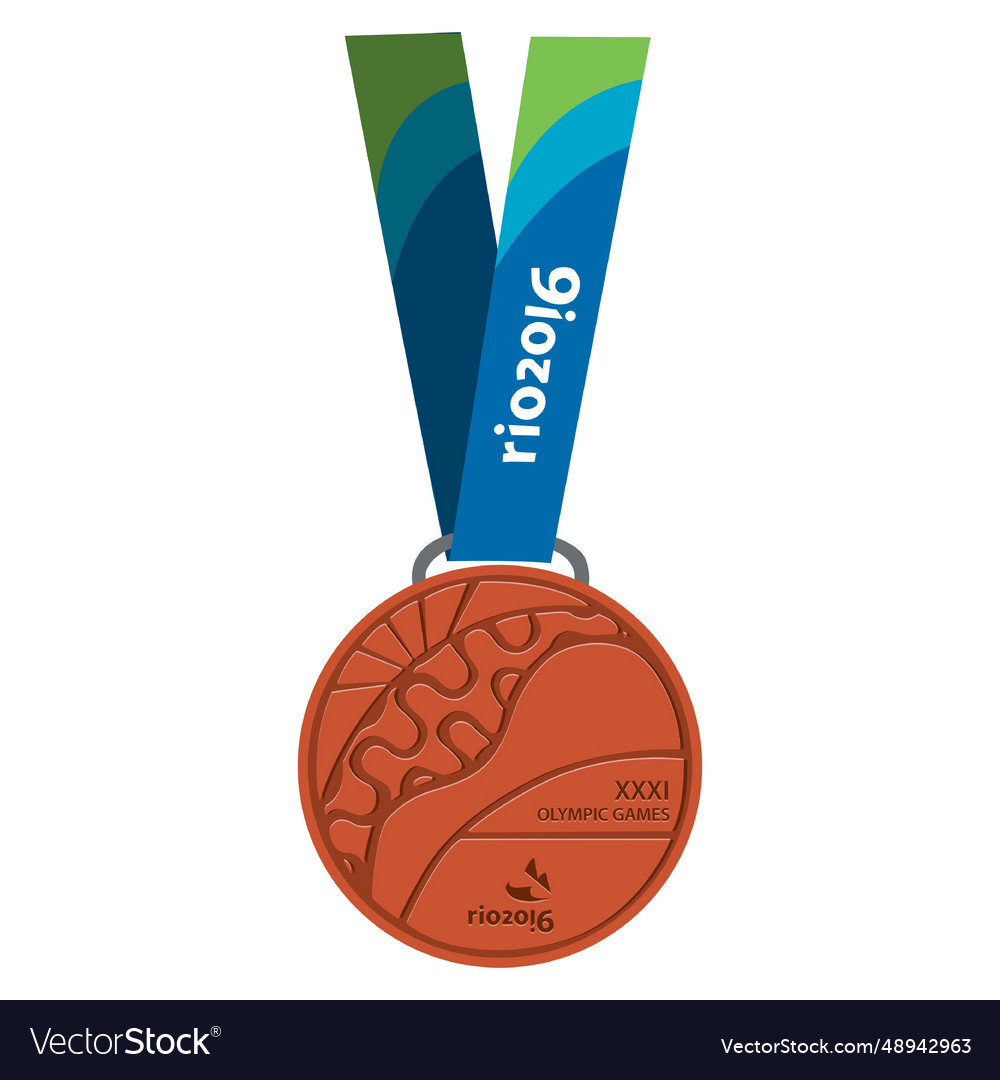 Olympic bronze medal Royalty Free Vector Image