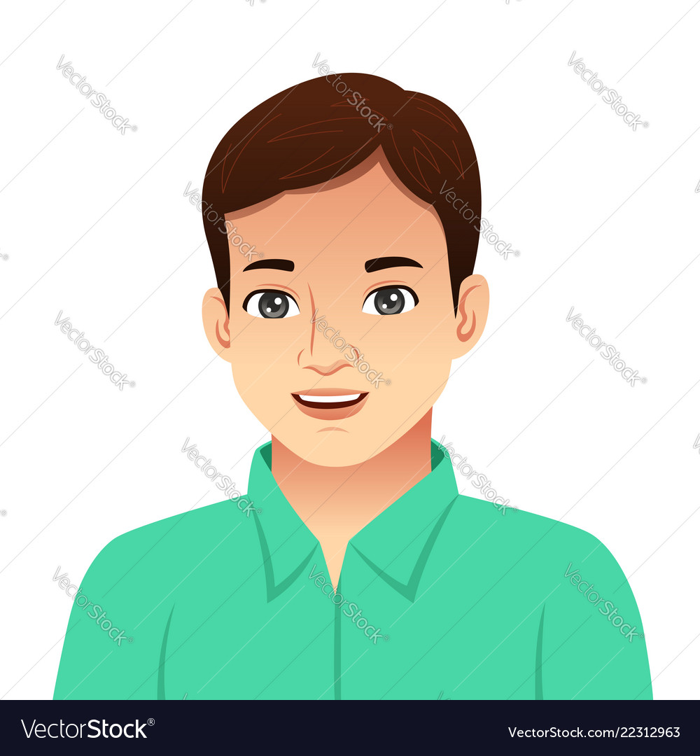 Portrait Of A Young Man Royalty Free Vector Image Portrait Of A Young Man Royalty Free Vector Image
