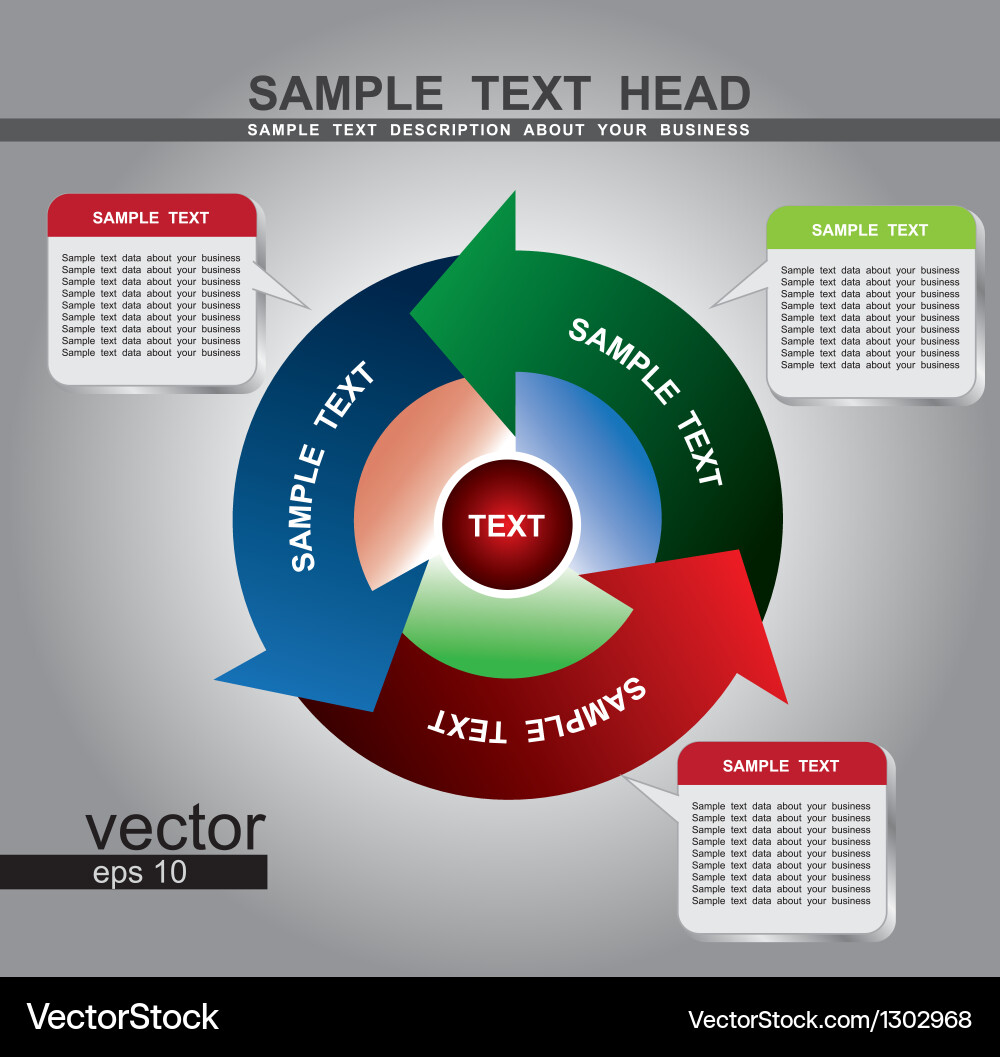 Arrow circle Royalty Free Vector Image - VectorStock