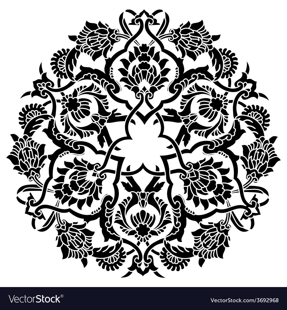 Artistic ottoman pattern series fifty five Vector Image