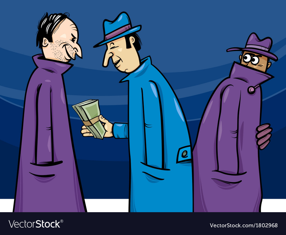 Crime or corruption cartoon Royalty Free Vector Image Crime or corruption cartoon Royalty Free Vector Image