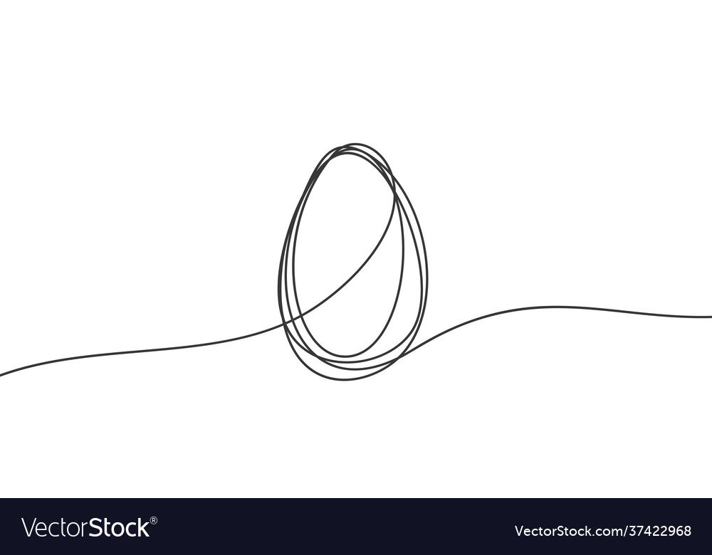 egg line drawing