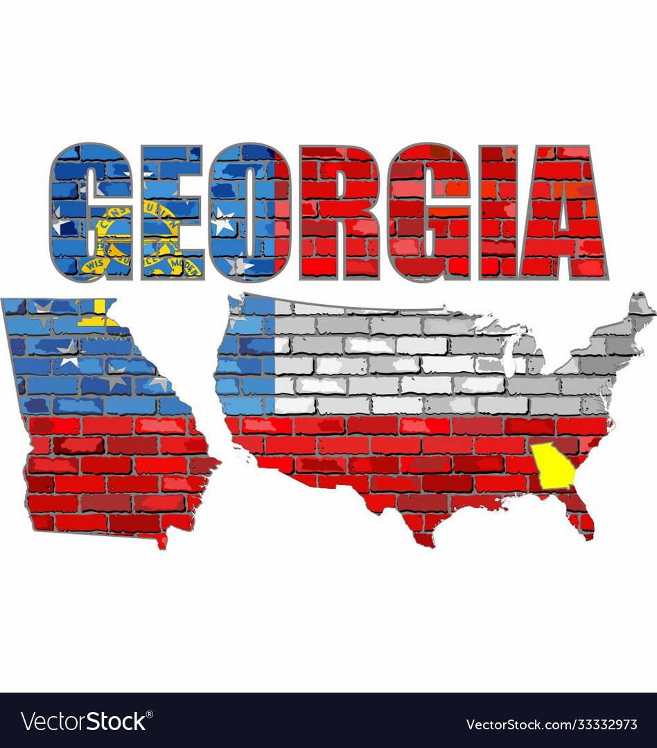 Georgia on a brick wall