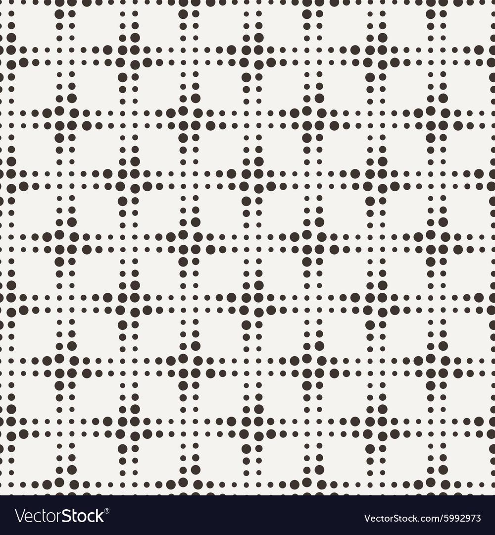 Seamless geometric pattern of dots Royalty Free Vector Image