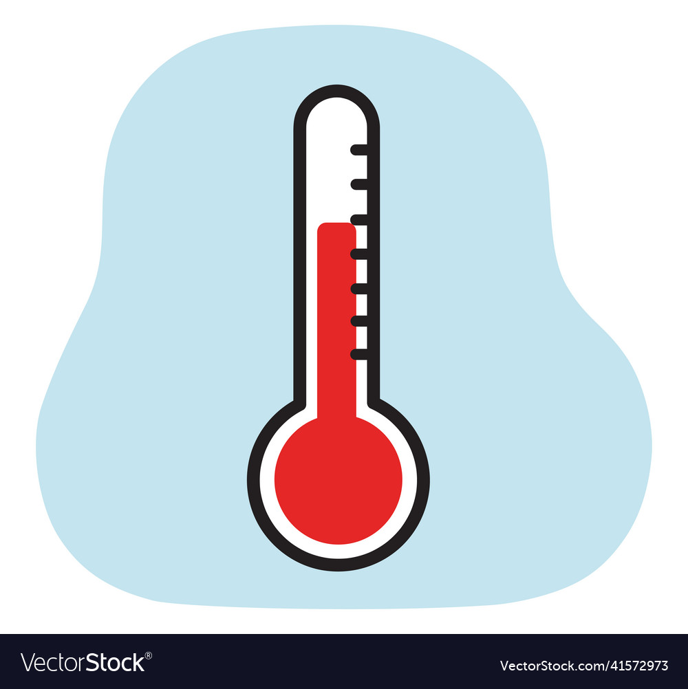 Thermometer icon eps10 Royalty Free Vector Image