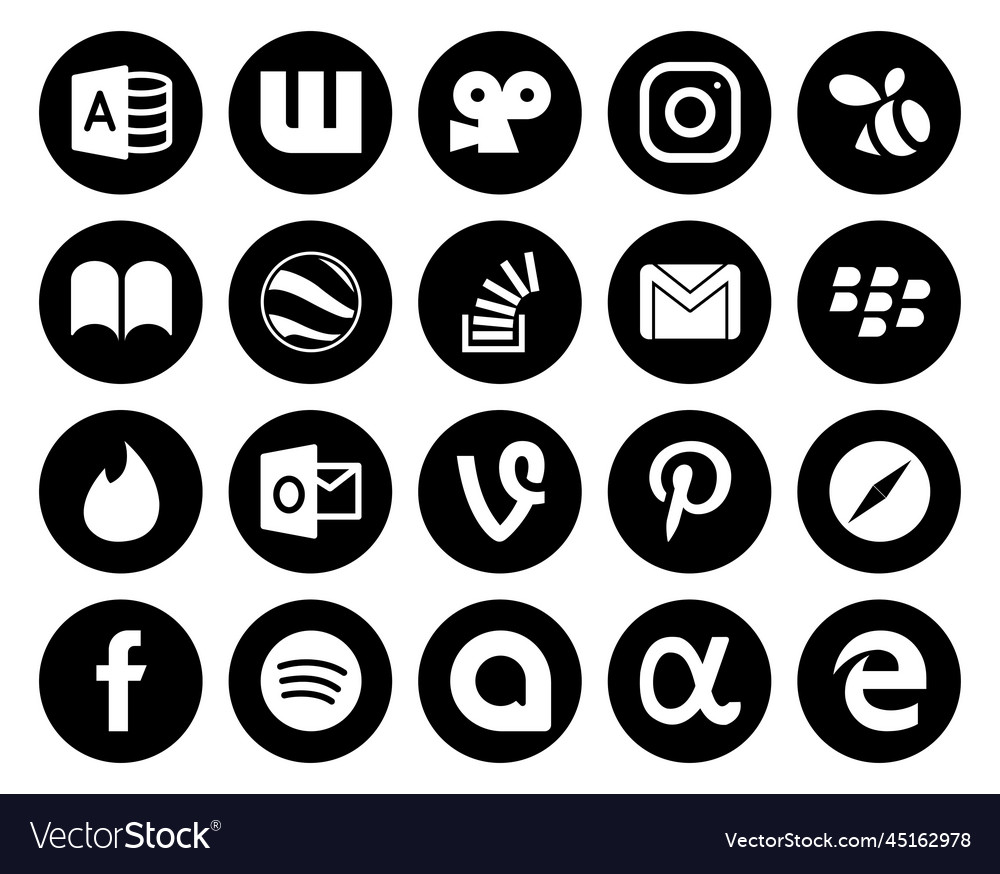 20 Social Media Icon Pack Including stumbleupon firefox tinder