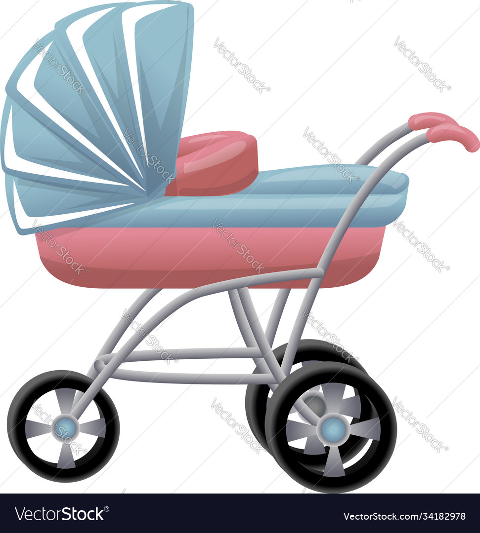 Baby carriage icon cartoon style Royalty Free Vector Image