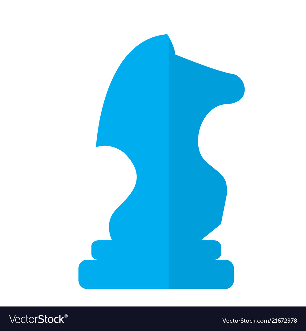 Isolated knight chess piece icon