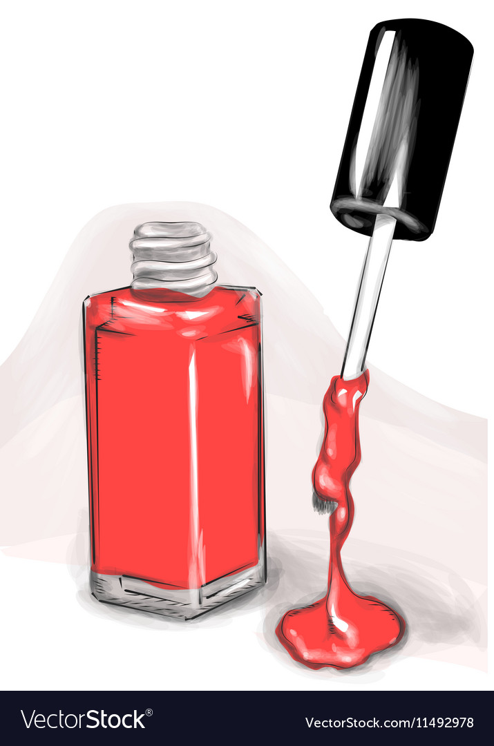 Nail Polish Bottle Drawing