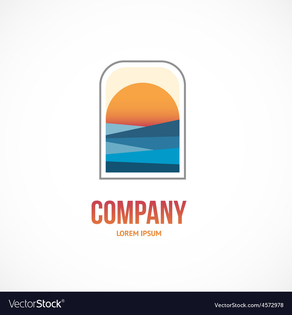 Sunrise logo Royalty Free Vector Image - VectorStock