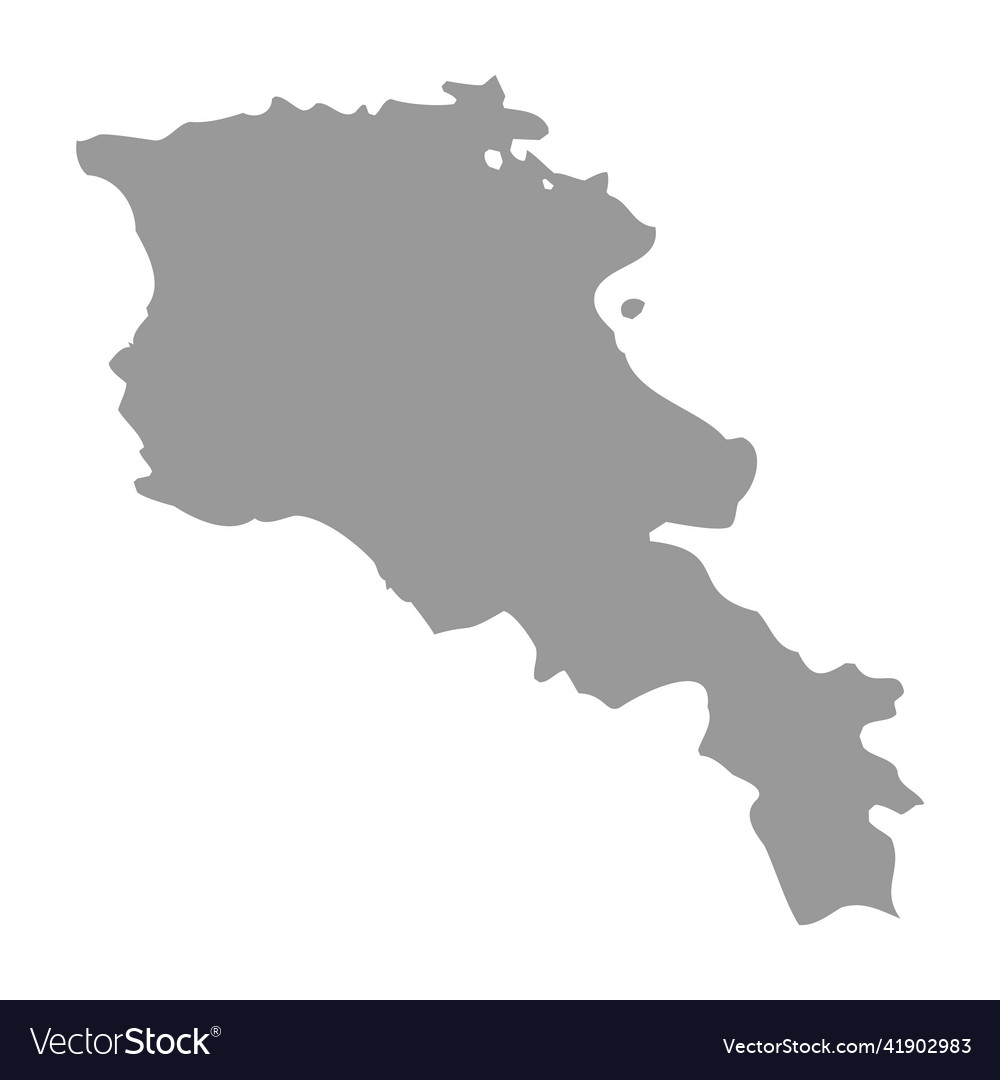 Armenia Country Map Silhouette Royalty Free Vector Image