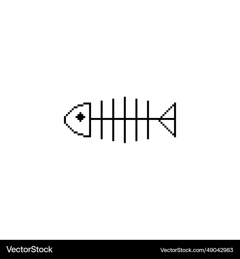Fish bone logo icon Royalty Free Vector Image - VectorStock