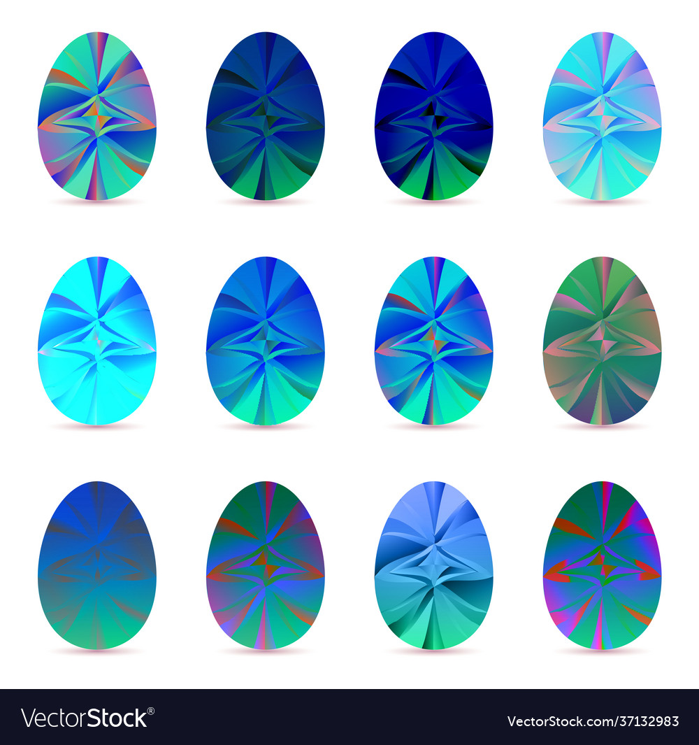 Isolated Easter Egg On A White Background Set Vector Image Isolated Easter Egg On A White Background Set Vector Image