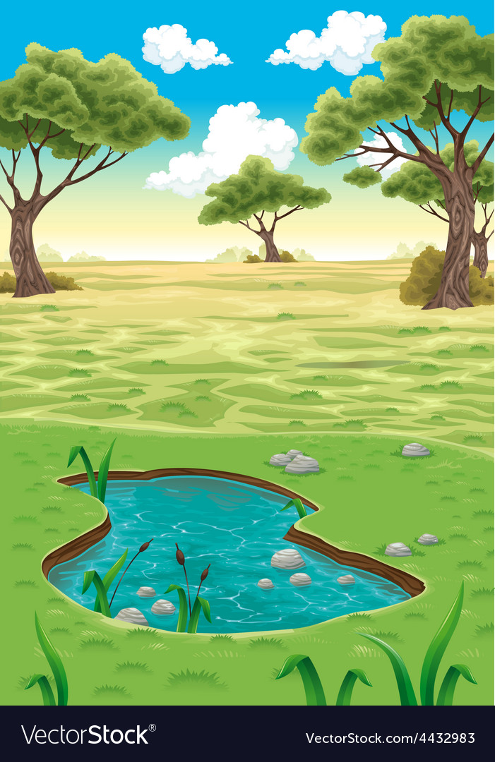 Natural landscape Royalty Free Vector Image - VectorStock