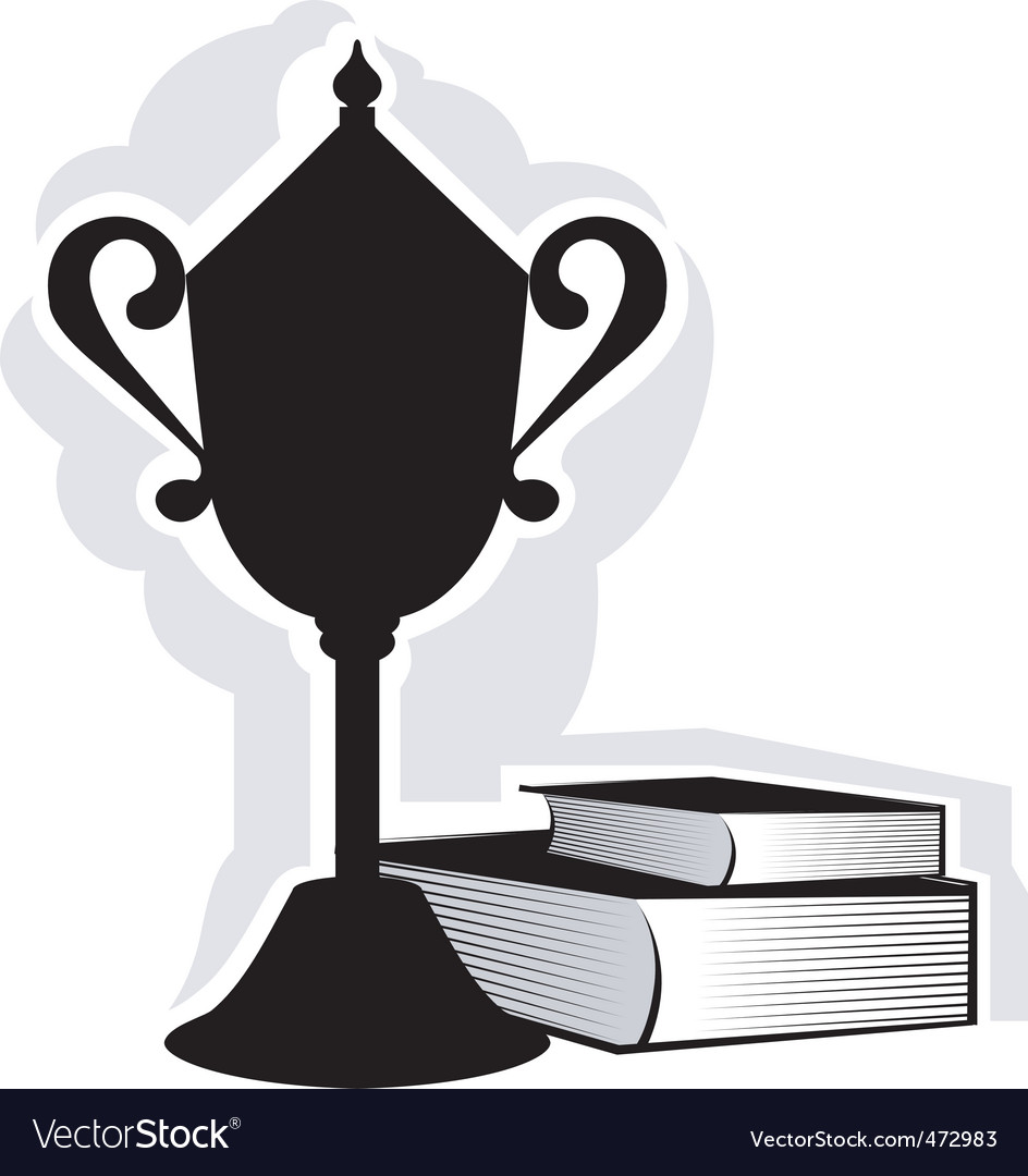 Prize and books Royalty Free Vector Image - VectorStock