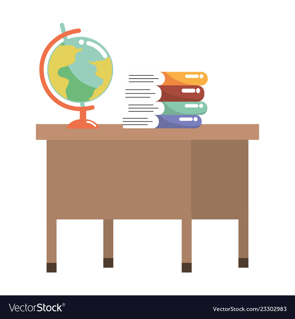 School study element cartoon Royalty Free Vector Image