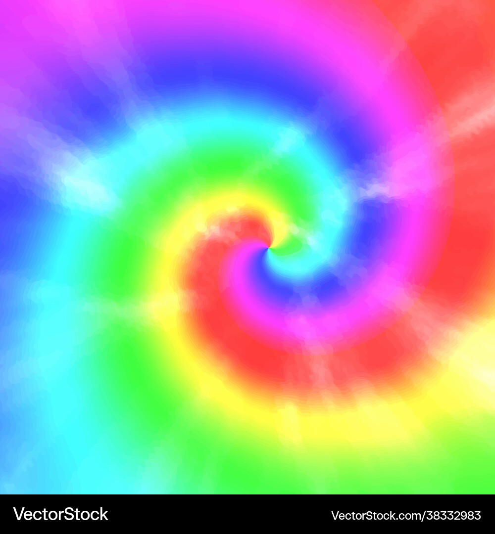 Tie dye spiral pattern Royalty Free Vector Image