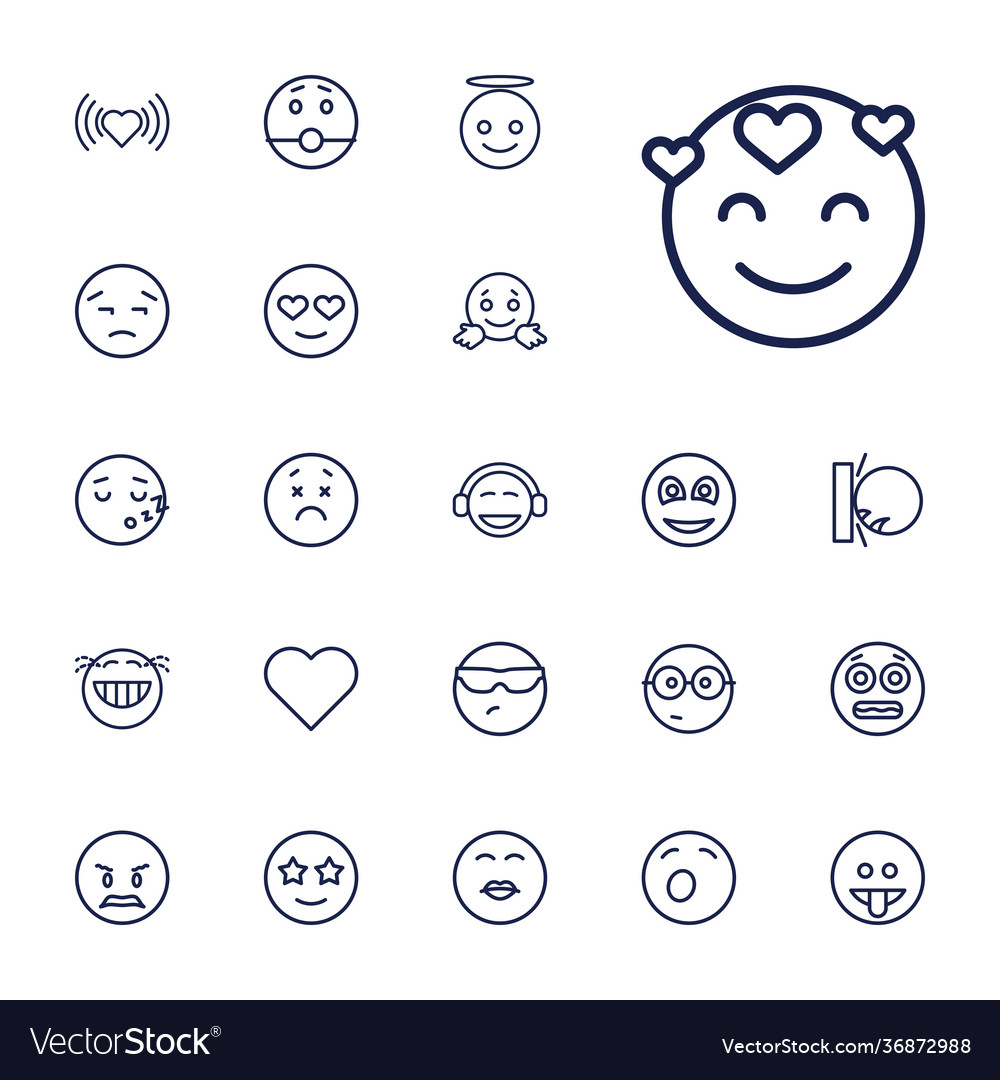 22 emotion icons