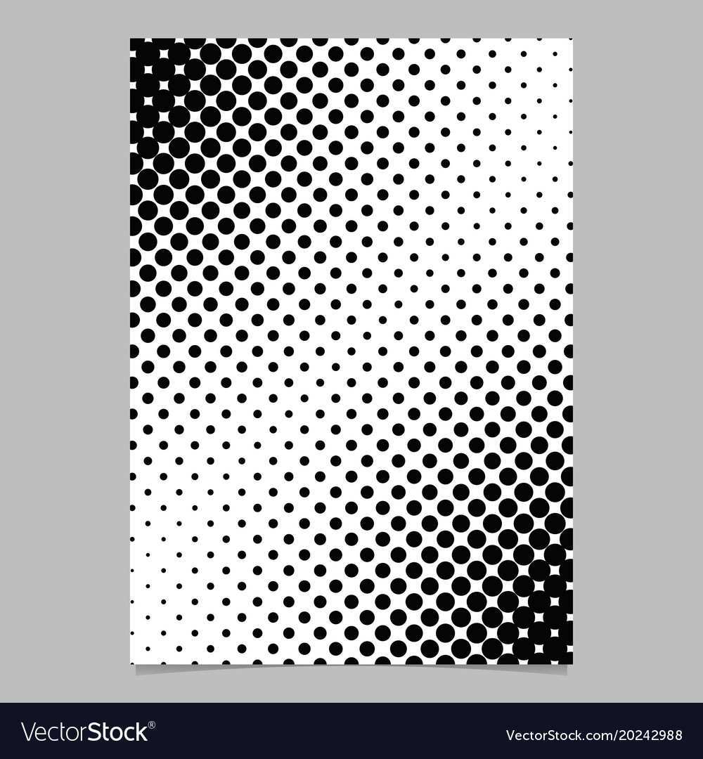 Abstract geometric halftone dot pattern brochure Vector Image