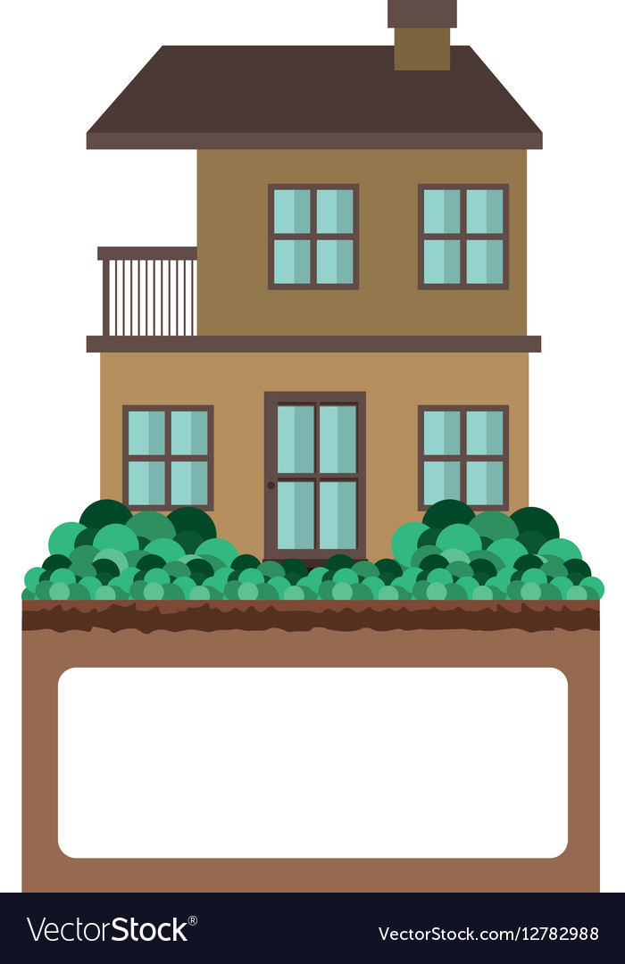 Apartment With Two Floors Design Royalty Free Vector Image