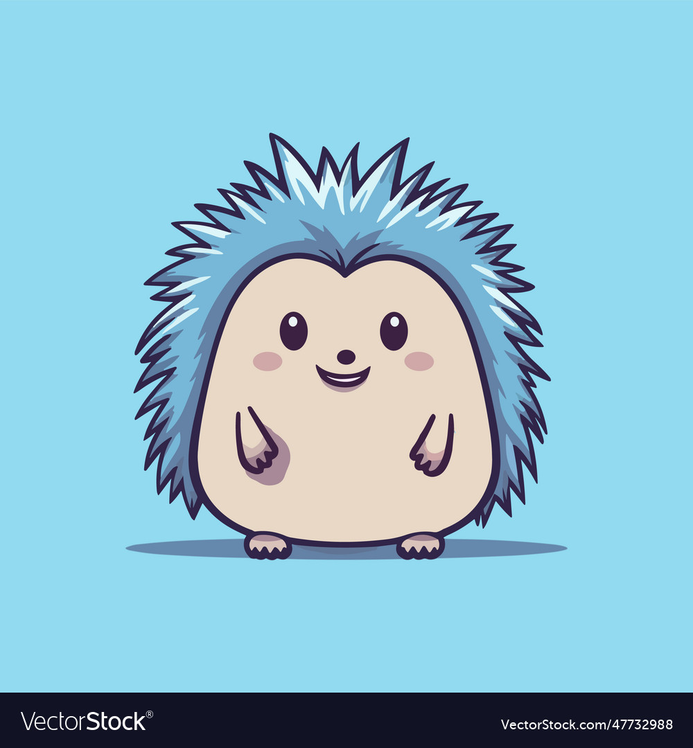 Cute echidna cartoon