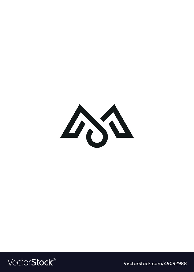 M logo design initial circle