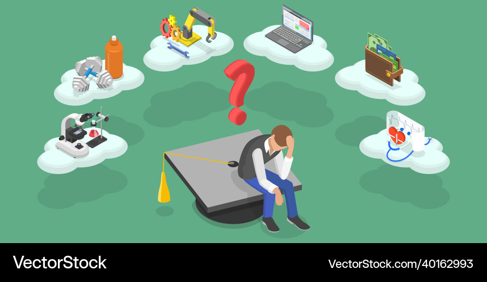3d isometric flat conceptual Royalty Free Vector Image