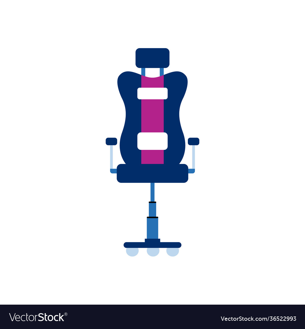 Computer gamer chair with high soft back cartoon