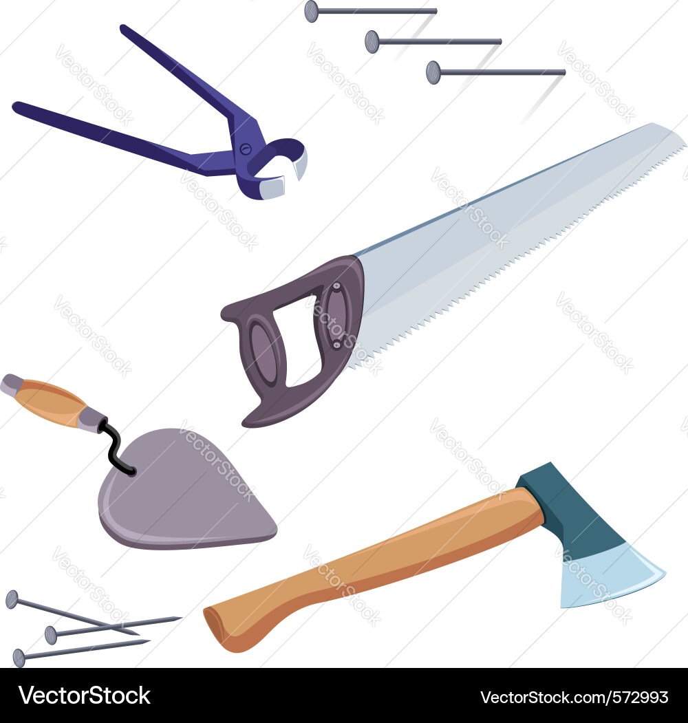 Construction repair tools Royalty Free Vector Image