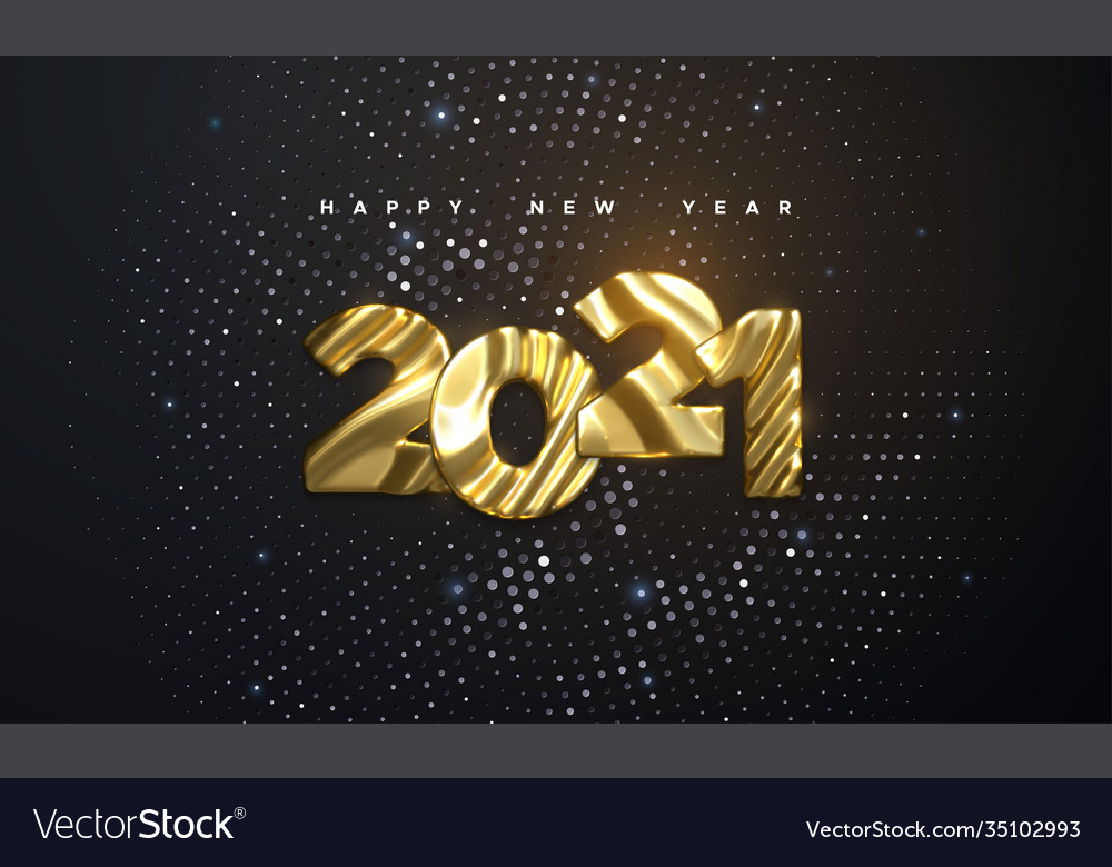 Happy New 2021 Year Royalty Free Vector Image - Vectorstock