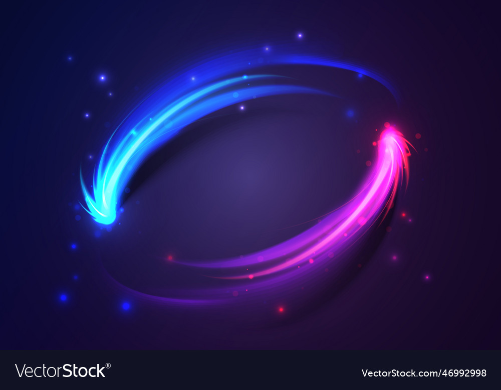 Blue against red energy swirl Royalty Free Vector Image