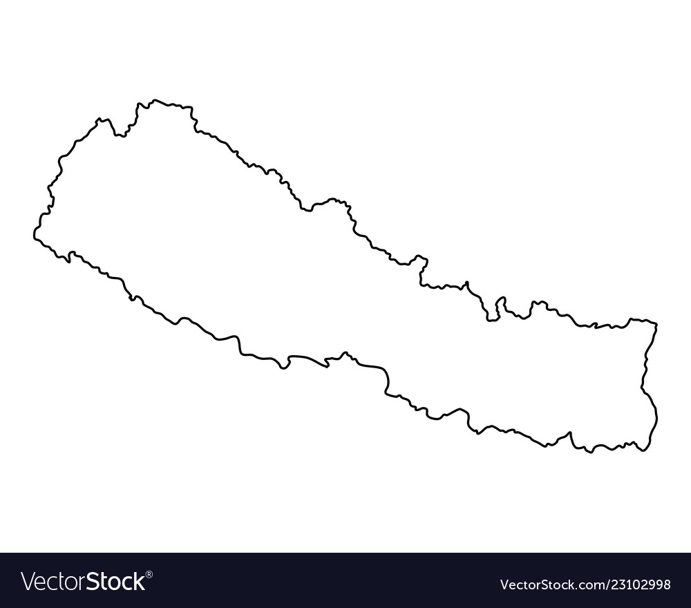 Map Of Nepal Royalty Free Vector Image Vectorstock