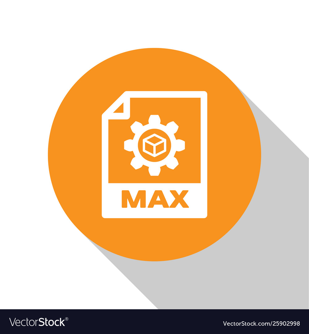 White max file document icon download max button Vector Image