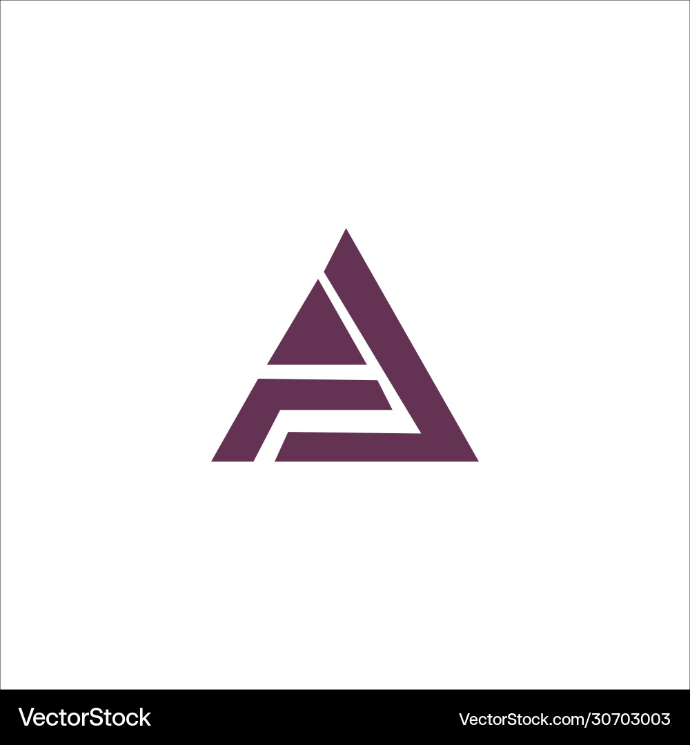 Initial letter af or fa logo design template Vector Image