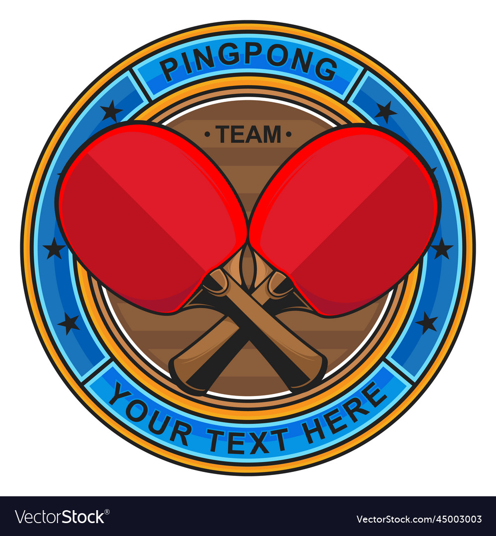 Ping Pong Logo Royalty Free Vector Image Vectorstock 