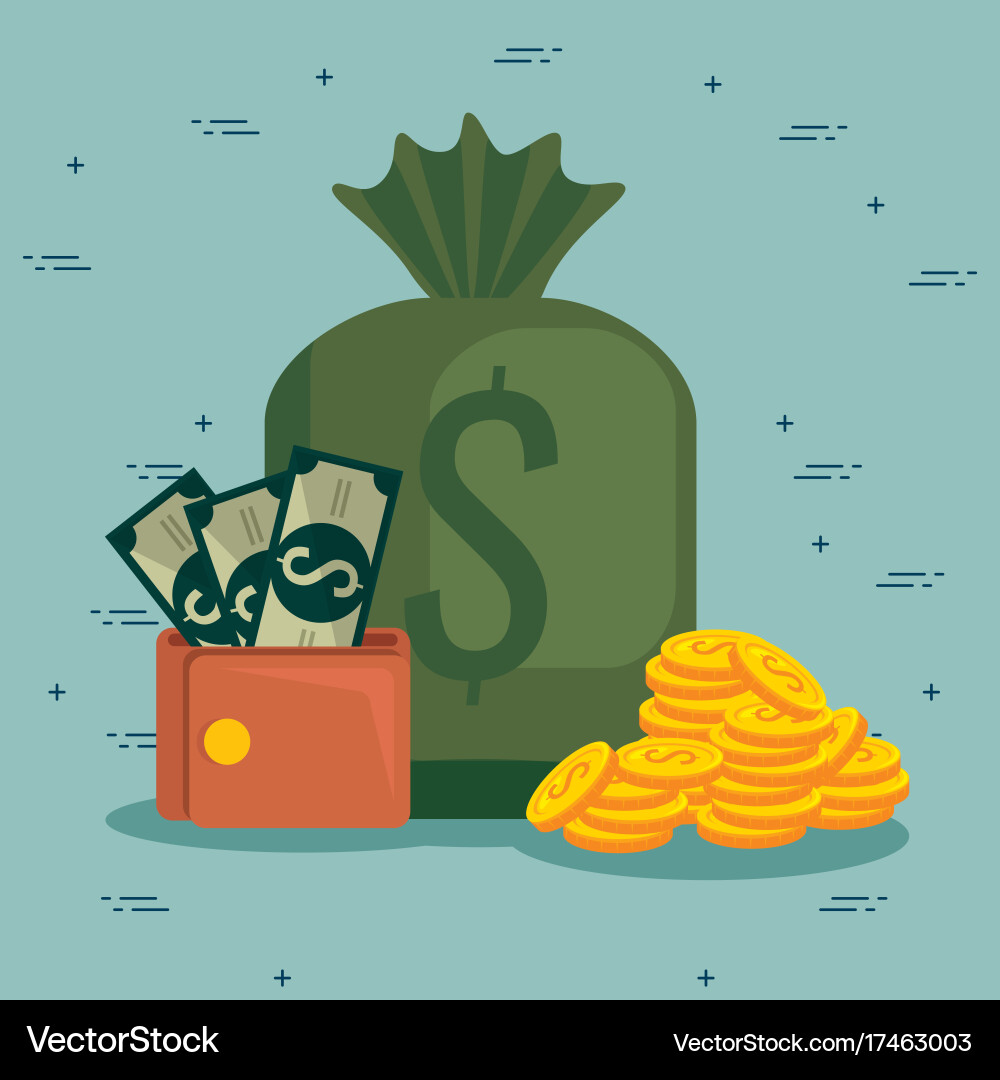 Saving money concept Royalty Free Vector Image