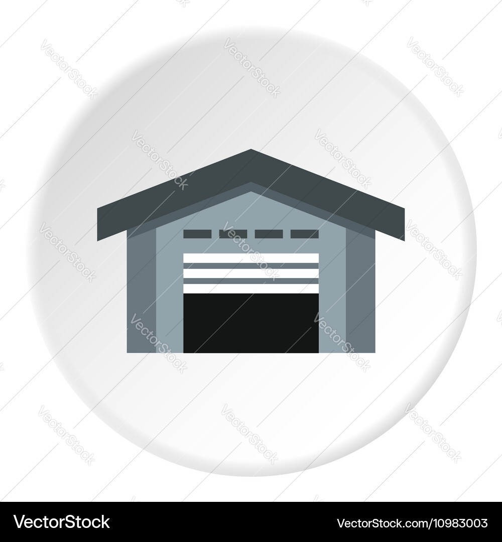 Warehouse icon flat style Royalty Free Vector Image