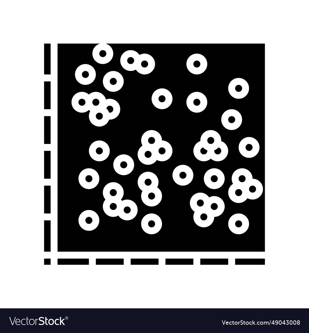 Data clustering database glyph icon