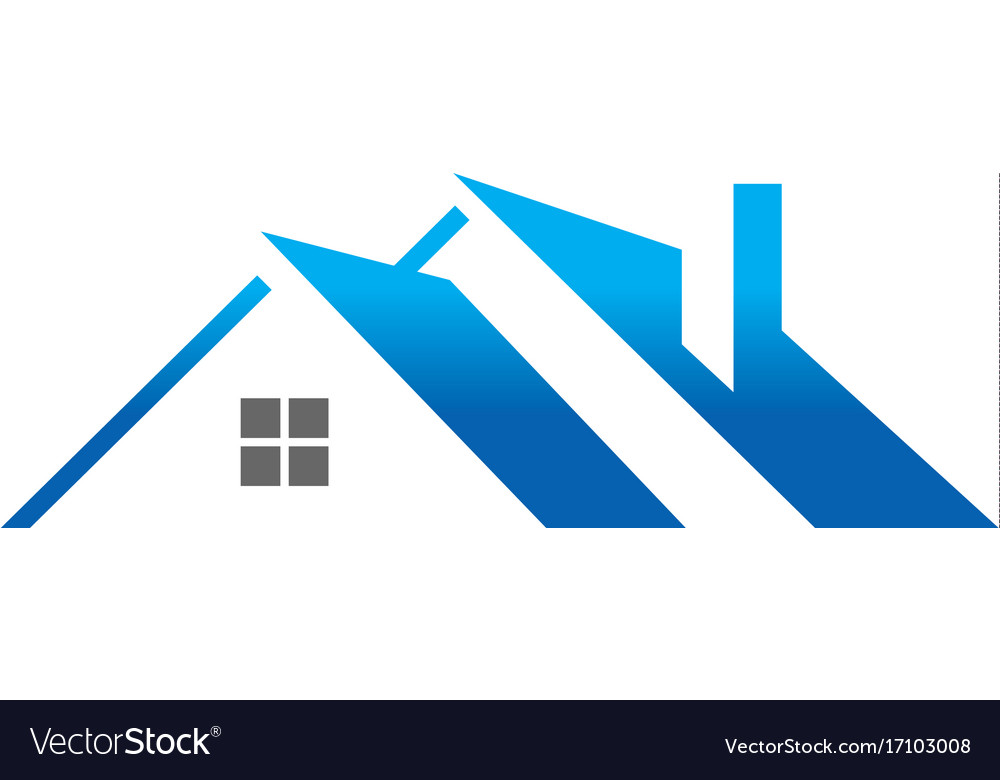 Download House roof construction logo Royalty Free Vector Image