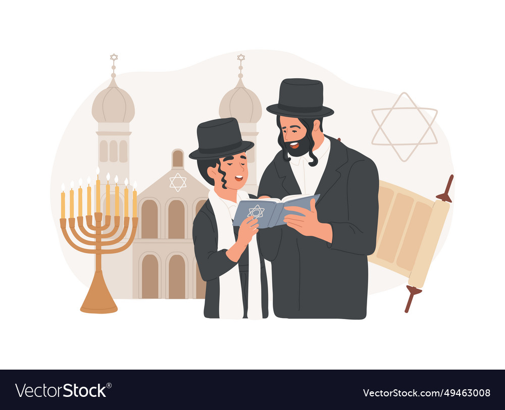 Judaism Isolated Concept Royalty Free Vector Image