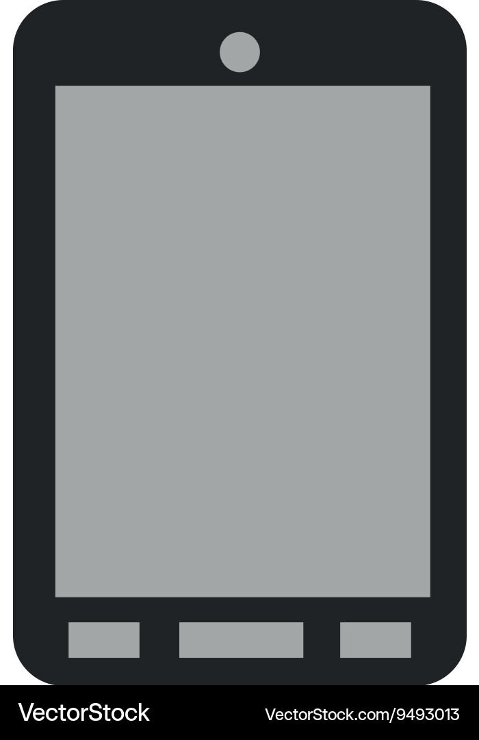 Cellphone with buttons Royalty Free Vector Image