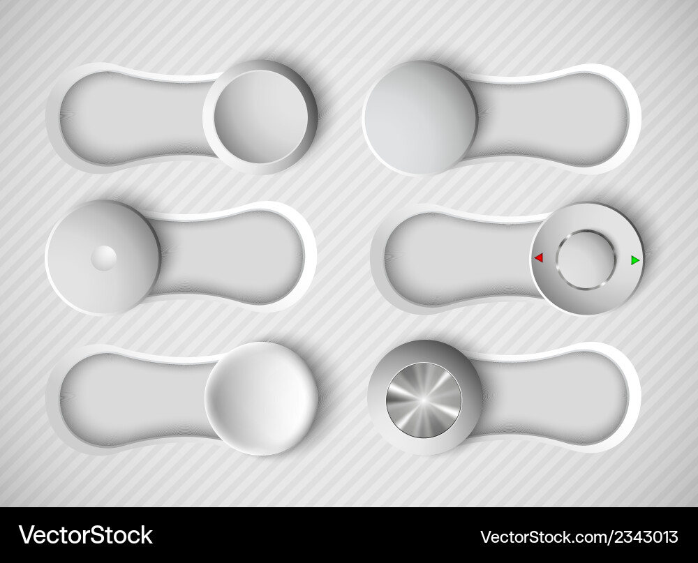 Mixing console faders Royalty Free Vector Image