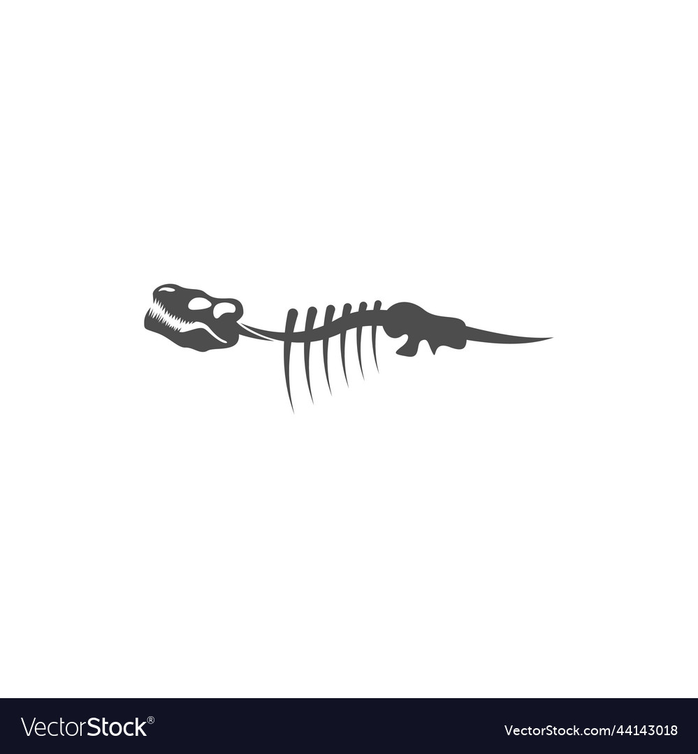 Dinosaur fossil icon design Royalty Free Vector Image