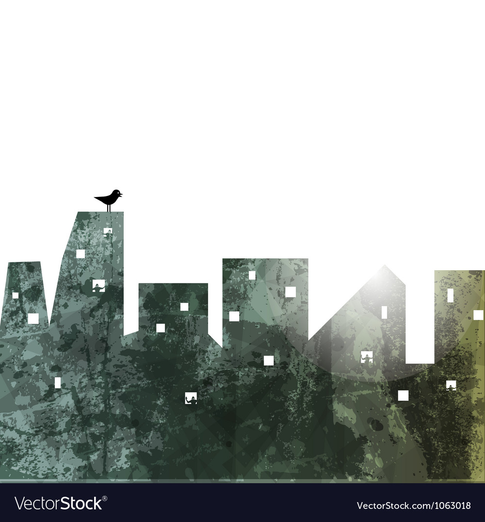 Rooftops Royalty Free Vector Image - VectorStock